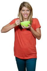Woman Eating