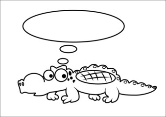 Crocodile cartoon vector