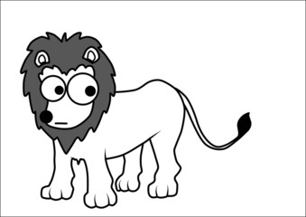 Lion cartoon vector