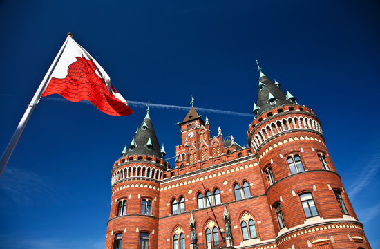 Helsingborg In Sweden:  Rådhus (town Hall)