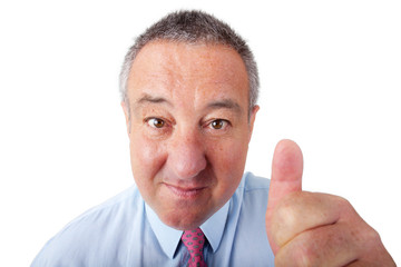 Distorted businessman animated