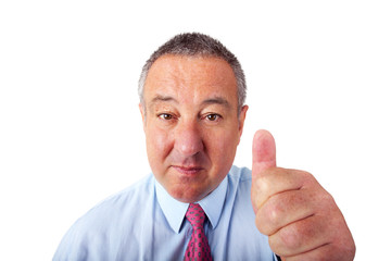 Distorted businessman animated