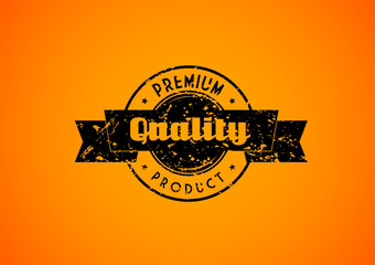 Old used quality badge for your product.