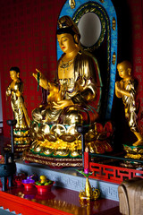 Fototapeta premium Goldener Buddha