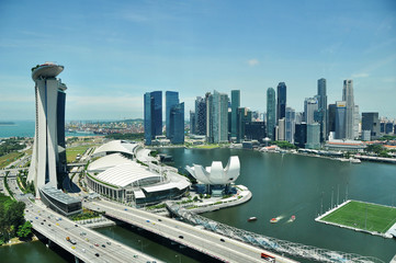 Singapore from the flyer