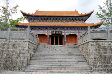 Staircase and temple