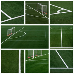 soccer field - collage