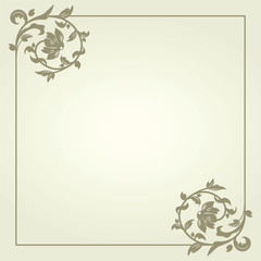 Vintage background frame vector