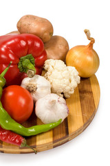 still life of fresh vegetables