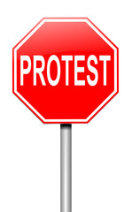 Protest concept.