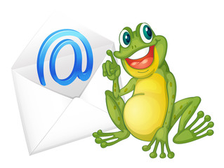 Frog and evelope