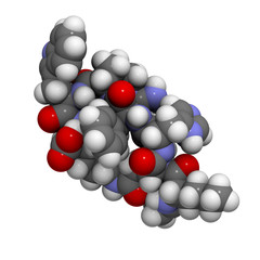 Bremelanotide molecule, chemical structure
