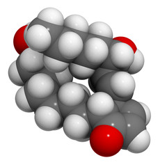 Prostaglandin A1 (PGA1) molecule, chemical structure