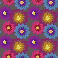 Seamless flowers pattern