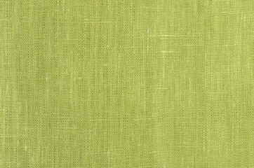 green close up linen texture background