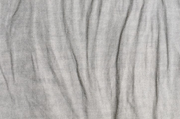 close up gray crumpled linen background