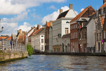 Flemish Houses in Brugge, Belgium