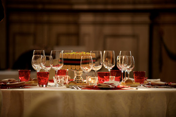 wedding mise en place