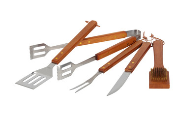 Matching barbecue utensils