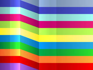 Colorful bending stripes background