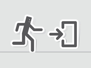 picto issue de secours