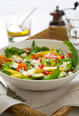 Mango,Avocado and Pomegranate salad