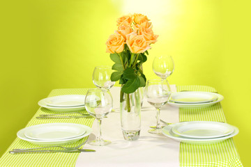 elegant holiday table setting