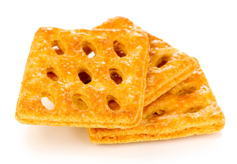 Sweet cookies isolated on white
