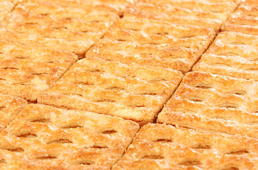 Sweet cookies as background