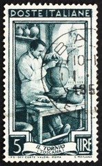 Postage stamp Italy 1950 Potter, Toscana