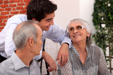 grandparents and grandson