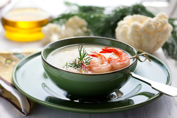 Cauliflower cream soup