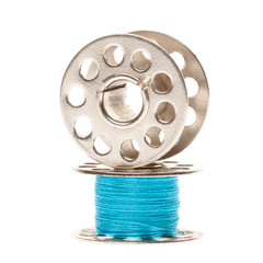 Metal spools of thread