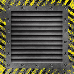 A Grunge Metal Background with Air Duct