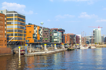 Fototapeta premium famous Hafencity nord in the Speicherstadt in Hamburg