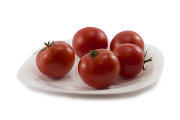 tomatoes on a plate