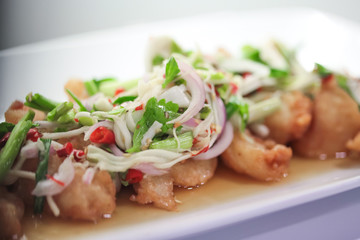 hot and spicy food