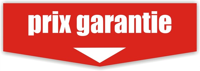 &eacute;tiquette prix garantie