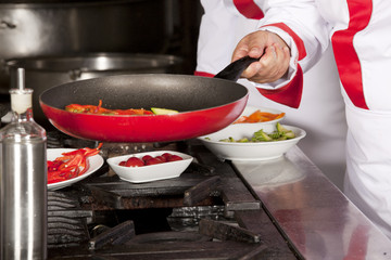 chef preparing food  