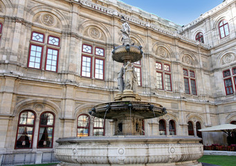 The Vienna Opera house in Vienna, Austria