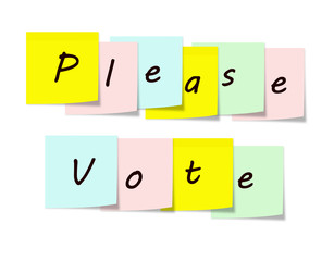 Please Vote Sticky Notes