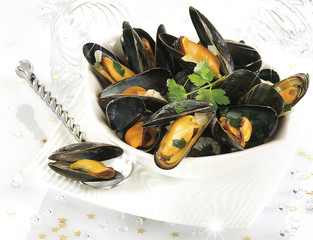 Moules persillées