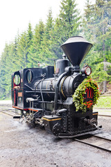 steam locomotive, Museum of Kysuce village, Vychylovka, Slovakia
