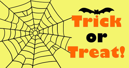 Trick or treat with spider net