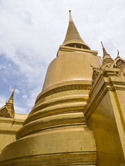 Golden pagoda in Wat Phra Kaew