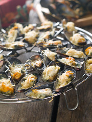 grilled mussels
