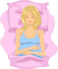 Pregnant Woman Sleeping