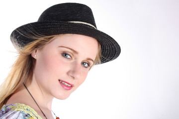 Girl with hat