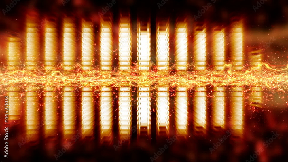 Poster loopable background equalizer