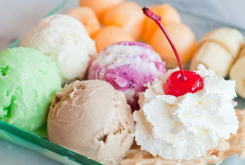 colorful ice cream